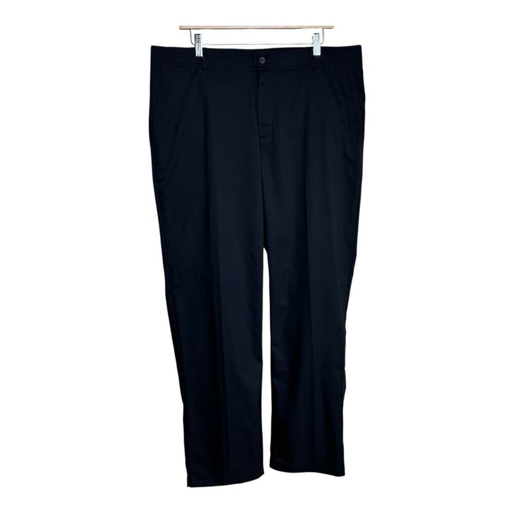 Nike Golf Pants Men's Black Flat Front Modern‎ Fit Lightweight Athletic